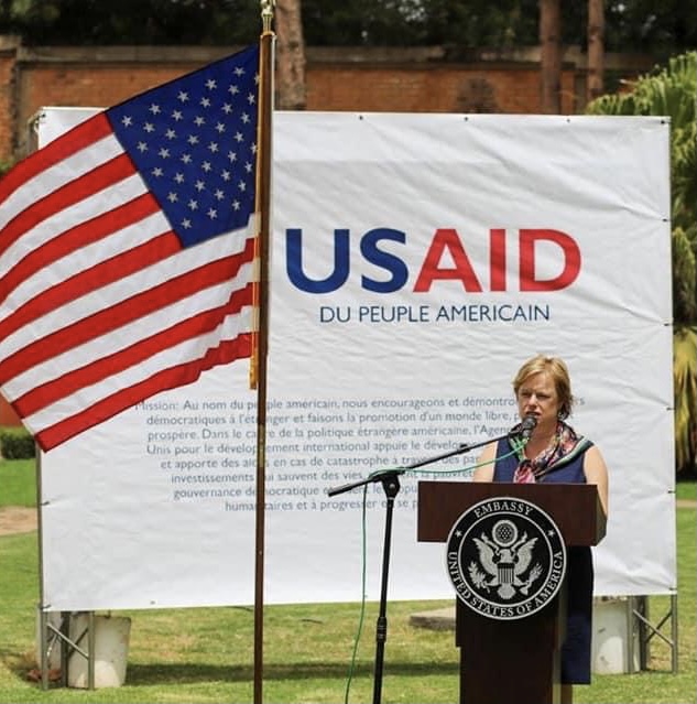 Agatha at a USAID event